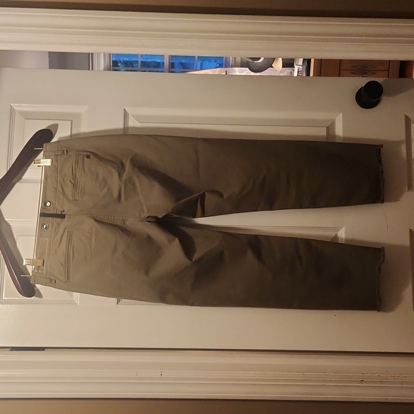 Rag & bone army green classic chino size 25 fringe bottom - Picture 9 of 9